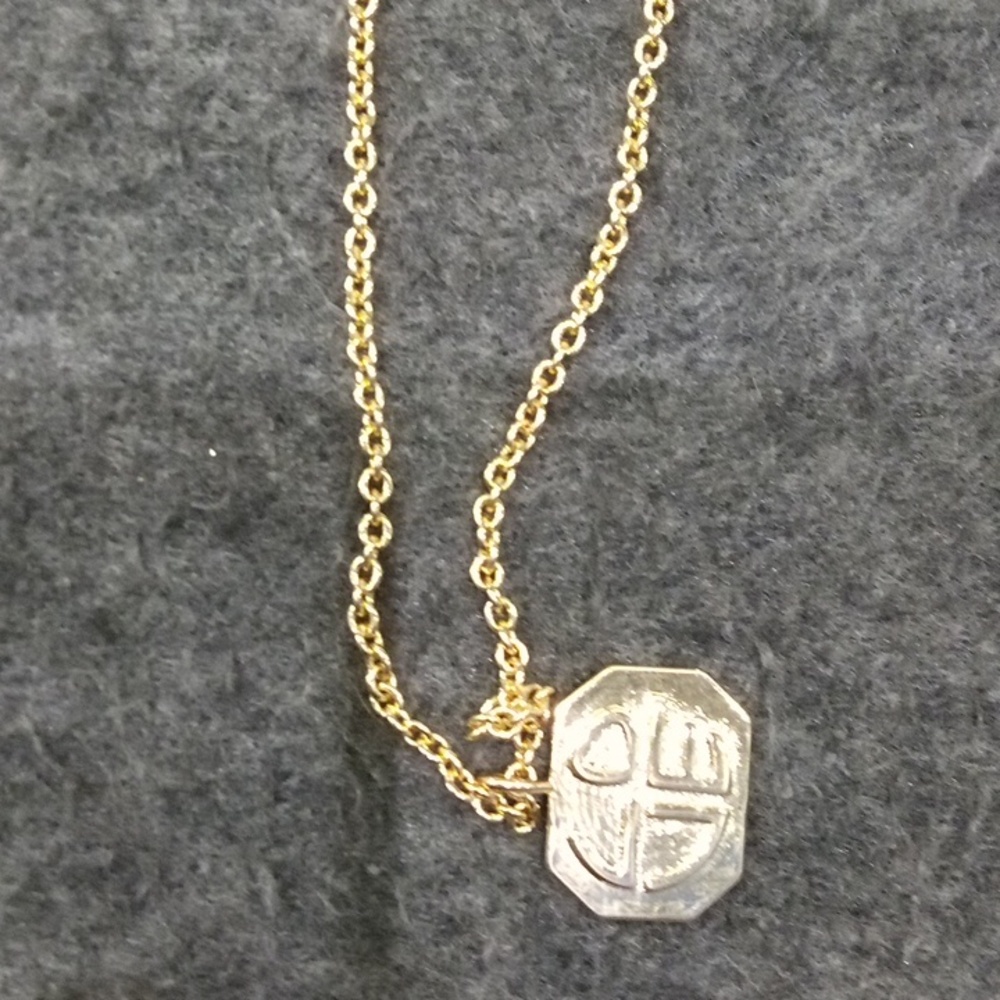 Gorjana LOVE 18 k gold plate necklace